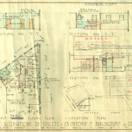 Oxford St (113-115) and Crown St. Alterations to toilets 3rd floor.