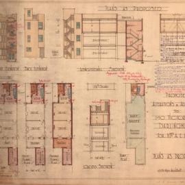 Plan - Additions to existing building, 140 Victoria Street Darlinghurst, 1924