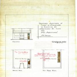 Plan - 115 Bathurst Street, Alterations to lobby and staircase