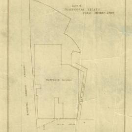 Plan - New building, residential flats, Elizabeth Bay Road (lot 4, Ercildoune Estate), 1928