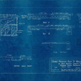 Plan - Additions to existing building, Lessey's Garage, 55-61 Riley Street Woolloomooloo, 1935