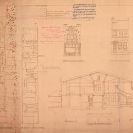 Plan - New building, William Rogers Butcher, 249 Victoria Street Darlinghurst, 1920