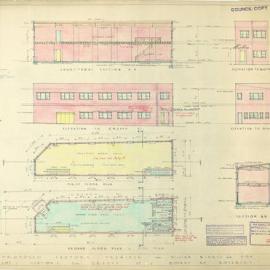 Plan - Proposed factory and office, Cressy Street and Botany Road Rosebery, 1953