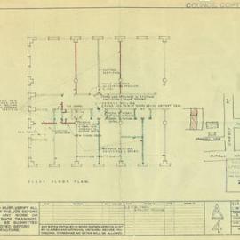 Plan - Alterations to Burroughs Wellcome manufacturing building, Cressy Street Rosebery, 1953