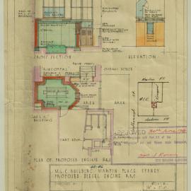 Plan - Proposed diesel engine room, MLC Building (Martin Place) 19-25 Castlereagh Street and 42-46 Martin Place Sydney, 1948