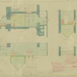 Plan - Temporary Kitchen and New Boiler Room, Australia Hotel, Castlereagh Street Sydney, 1941