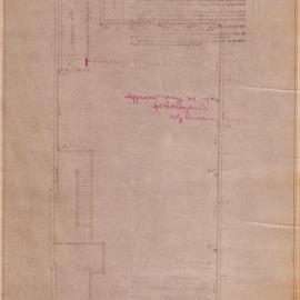 Castlereagh St (229-231) (Newstead House) Dressing room & wire fencing, etc.