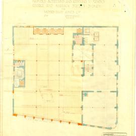 Plan - Alterations and additions, David Jones, George and Barrack Streets Sydney, 1934