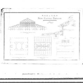 Plan - New Cattle Pavilion, Royal Agricultural Society (RAS) Showground, Moore Park, 1911