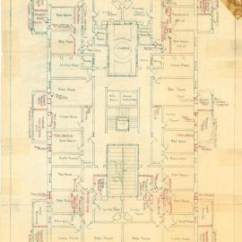 Plan - Proposed alterations to Beaufort Flats, 198 Forbes Street Darlinghurst, 1961