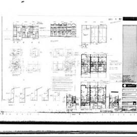Plan - Restoration of existing dwellings, 55-85 Victoria Street Kings Cross, 1982.