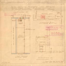 Plan - Malt Store, Kent Brewery, Broadway, Sydney, 1935