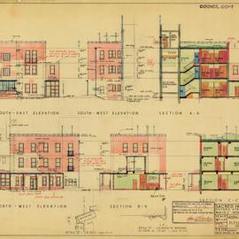 Plan - Alteration of maids home, Sacred Heart Hospice, Victoria Street Darlinghurst, 1954