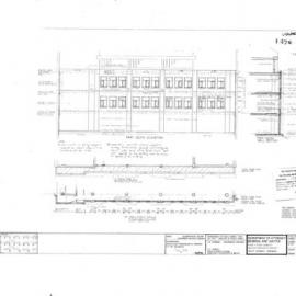 Plan - Liverpool St (143/147) Sydney, 'Grace Bros', reconstruction of southern external wall, 1981