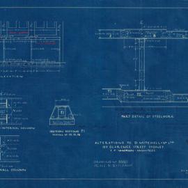 Plan - Cart docks and new entrance to Mitchell & Co factory, Forbes Street Sydney, 1930