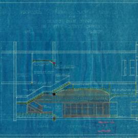 Plan - New shop front Dents Shoes Store, 195 Pitt Street Sydney, 1932