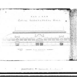 Plan - Royal Agricultural Society (RAS) Showground Agricultural Hall, Moore Park, 1911