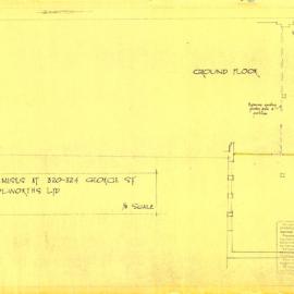 George St (320-324). Alterations to basement. Woolworths ltd.
