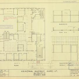 Druitt St (48). Alts to partitions, grd floor.