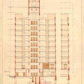 Plan - Additions to existing building, Nightingale Wing, Sydney Hospital, Macquarie Street Sydney, 1935