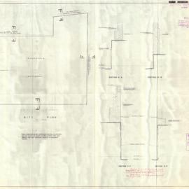 Plan - 443-451 Kent Street Sydney, excavation, 1971