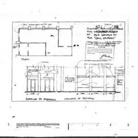 George Street (333-339) Sydney. Partitions suspended ceiling shopfront signs ground floor.