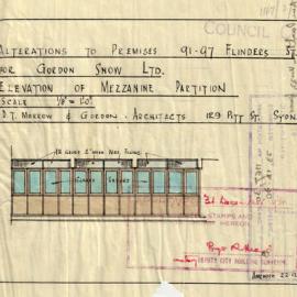 Flinders St (91-97). Alterations.