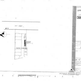 Pitt Street (109-113) Sydney. Fitout and false ceiling shops P12 and P13, sandwich shop.