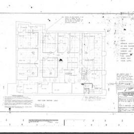 Plan - Partitions 1st Floor, 119-123 York Street Sydney, 1973