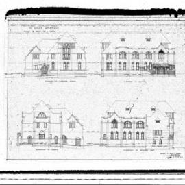 Plan - School Hall, Cleveland Street, 1912