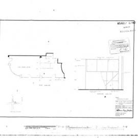 Clarence St (64) Sydney. Erect partitions, Erskine St alignment. McPherson & Davies, Shopfitters P/L.