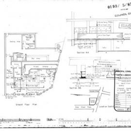 Hay St (102-108) Haymarket. Upgrade public bar counter, ground floor.