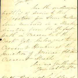 Letter - Request to reassess excessive rates at Macquarie Place, 1862
