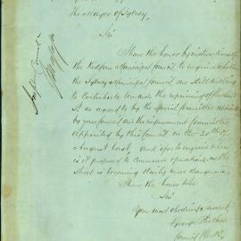 Letter: George Phicher, Clerk, Redfern Municipal Council to Mayor. When is repair of Cleveland St 
