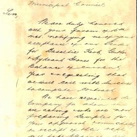 Letter: Mason Brothers write about their tender that has been accepted for kerbing, guttering and 