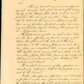 Memorandum -  Sewerage rates for residents in the low lying area of Blackwattle Creek, 1882