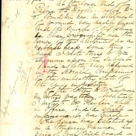 Letter: J. Hill complaining of the nuisance from dumping of rubbish etc on an allotment of land 