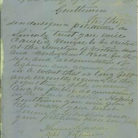 Petition - To erect urinal at junction of Victoria Street and Darlinghurst Road, 1885