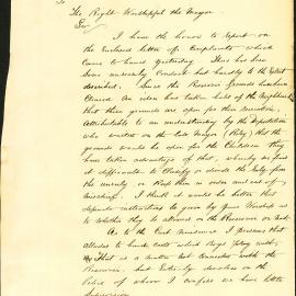 Memorandum - Unseemly behaviour at Crown Street Reservoir, 1888