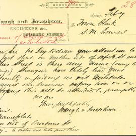 Letter: Waugh and Josephson complain there is no street name on Oxford Street near their premises. 