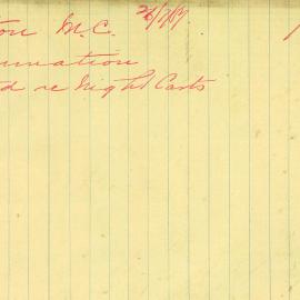 Letter: Jas Simmons, Mayor, Milton, to TC. Kindly advise me as to cost of a night cart, as used in 