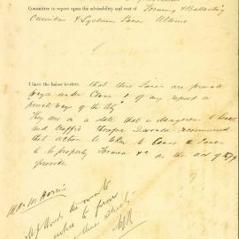 Memorandum: R W Richards, City Surveyor, to Mayor. In accordance with instructions of the Improvement 