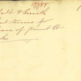 Letter: Goodlet & Smith requesting advice as to the terms and conditions for a lease of the baths 