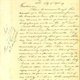Letter: H. Smithers requesting reconsideration of the decision to terminate his services as Clerk 