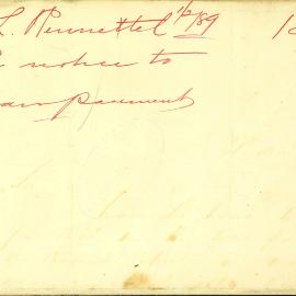 Letter: P. Le Rennetel, St. Patrick's Presbytery, having received a notice to repair the pavement 
