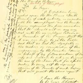 Letter: R.F.Norman, 60 Mary Street Surry Hills, having met with the Honourable Bruce Smith Minister 