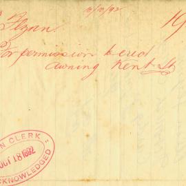 Letter: Ellen Flynn, Devenish Cottage Cardigan Street, Lyndhurst Street, Glebe. Request to erect an 
