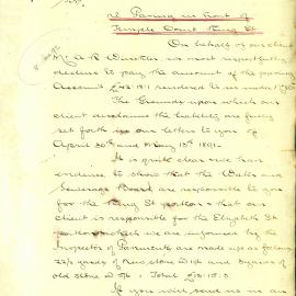 Letter: Mr Gorman, Sales Rooms, 133 Pitt Street, writing on behalf of client Mr A. R. Winckler 