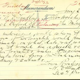 Letter: W. D. Findlay, Secretary, 406 Oxford Street, Paddington requesting that the Mayor receive a 