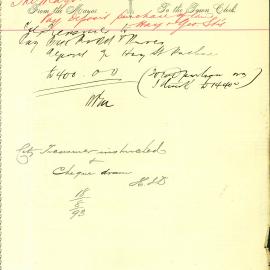 Memorandum: Mayor to TC. City Treasurer to pay Batt Rodd & Purves deposit a/c Hay St purchase to £400.
